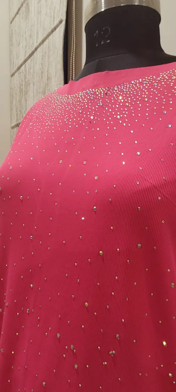 Fuschia_Pink_Swaroskvi_Work_Knitted_Co-ord_Set