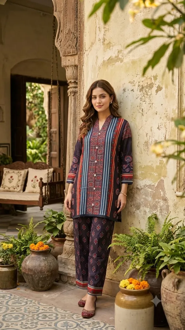 Indigo_Blue_Striped_Crepe_Digital_Print_Co-ord_Set