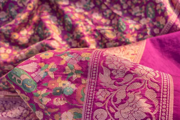 Magenta_Banarsi_Silk_Unstitched_Suit_For_Women