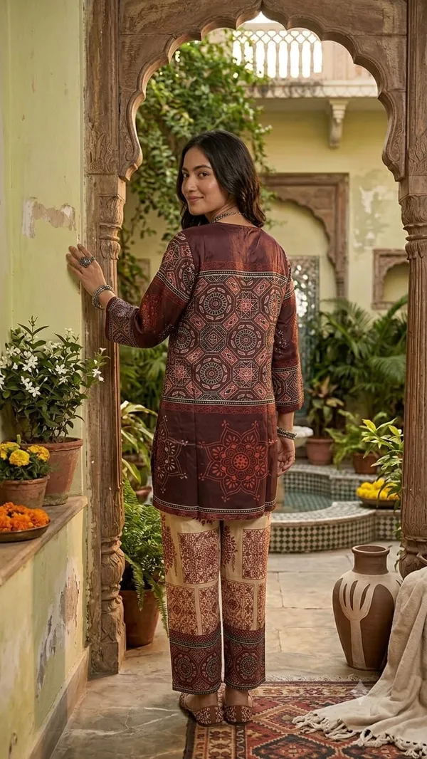 Maroon_Beige_Crepe_Digital_Print_Co-ord_Set
