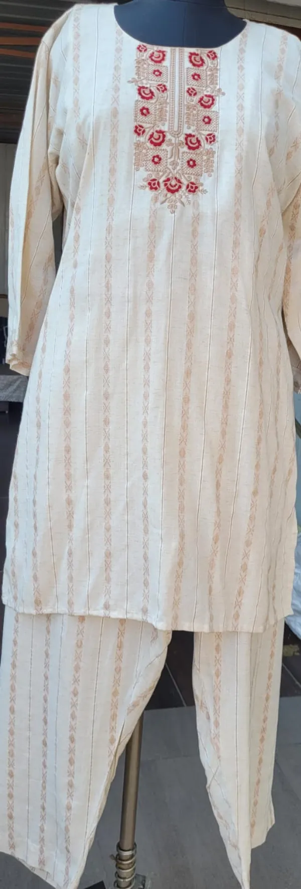 Off_White_Khadi_Cotton_Self_Design_Co_Ord_Set_For_Women