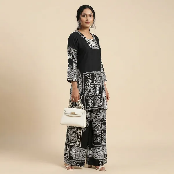 Black_And_Beige_Pure_Cotton_Digital_Print_Co_Ord_Set_For_Women