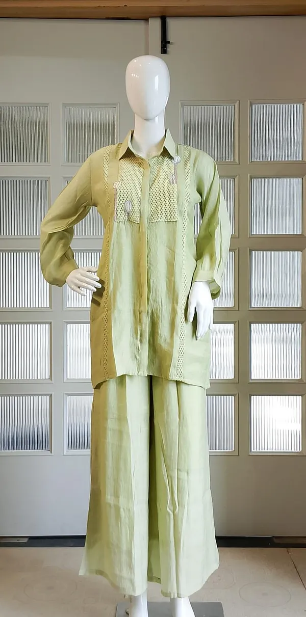 Sage_Green_Mul_Chanderi_Coord_Set_with_Crochet_Detailing_