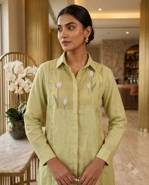 Sage_Green_Mul_Chanderi_Coord_Set_with_Crochet_Detailing_