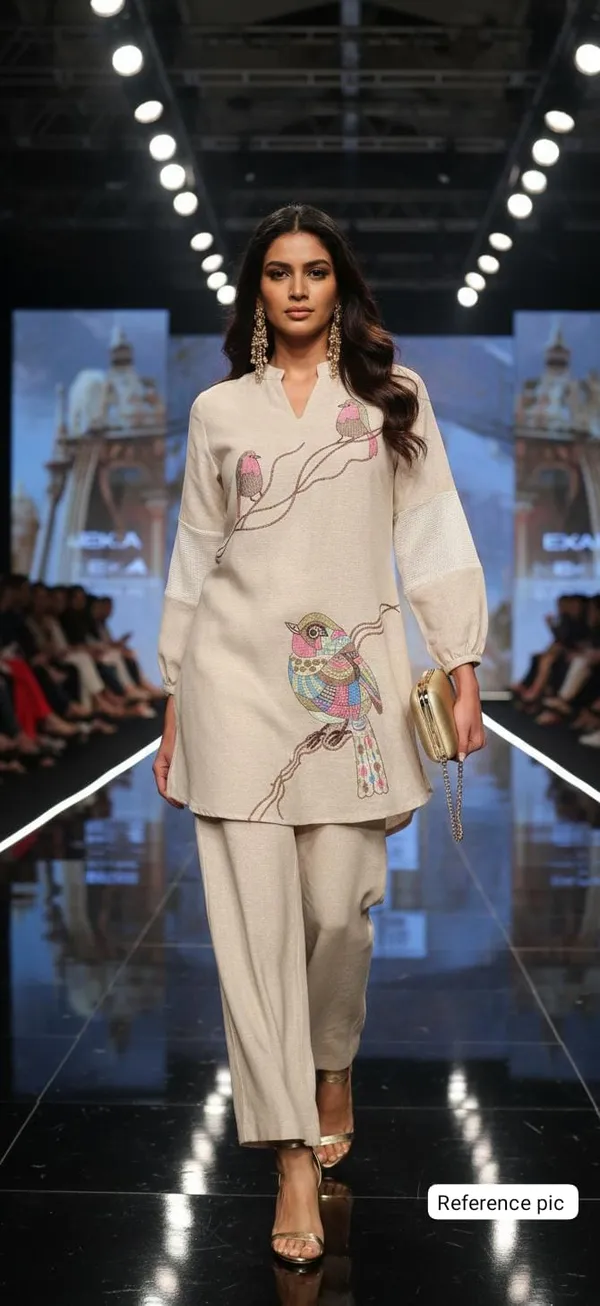 Beige_Khadi_Cotton_Embroidered_Co_Ord_Set_With_Crochet_For_Women