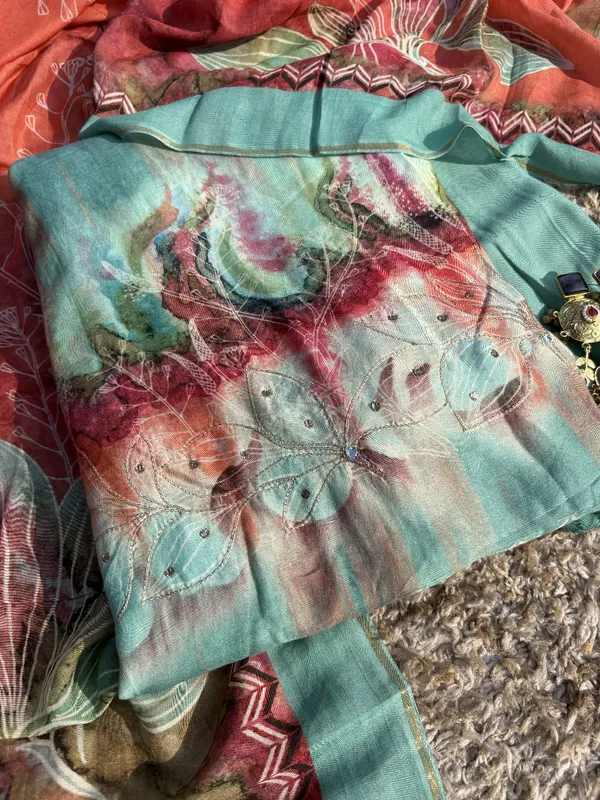 Teal_Blue_Pure_Crepe_Digital_Printed_Unstitched_Suit_For_Women