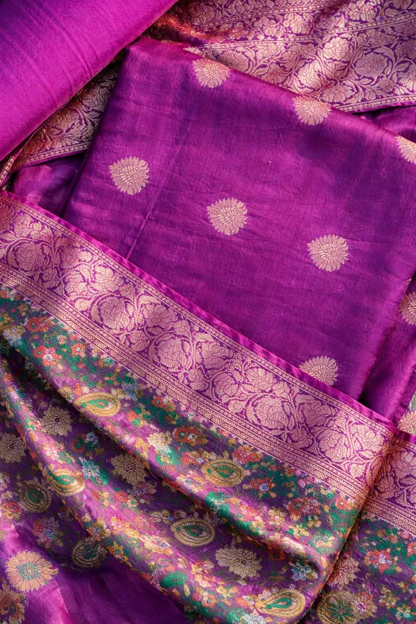Magenta_Banarsi_Silk_Unstitched_Suit_For_Women