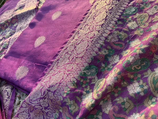 Magenta_Banarsi_Silk_Unstitched_Suit_For_Women