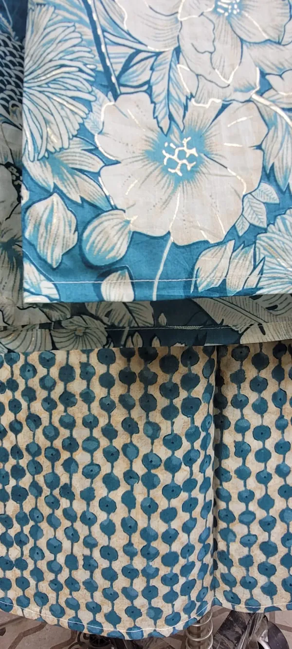 Teal_Blue_Pure_Cotton_Digital_Print_Kurta_Set_With_Gota_Work_For_Women