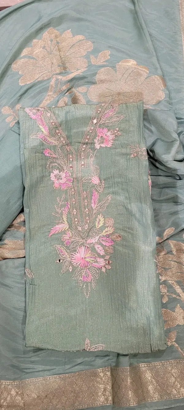 Green_Crush_Shimmer_Tissue_Embroidered_Unstitched_Women_Suit_For_Women