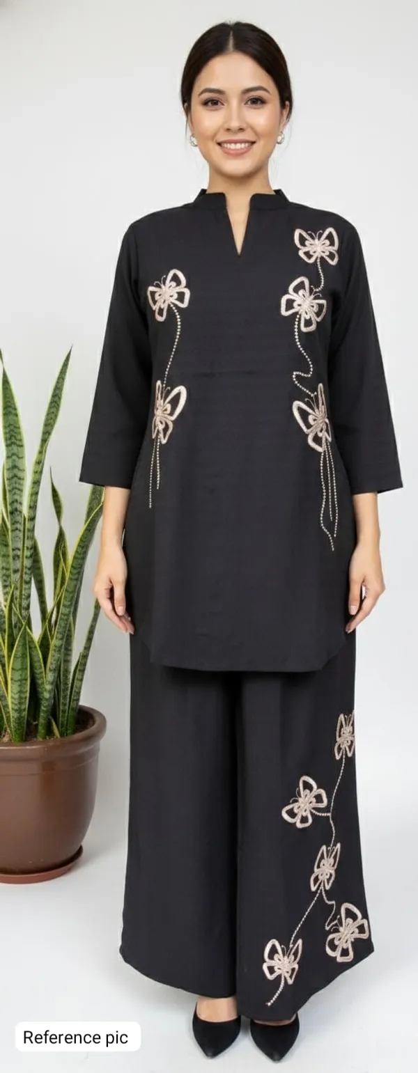 Black_Crinkled_Crepe_Embroidered_Co_Ord_Set_For_Women