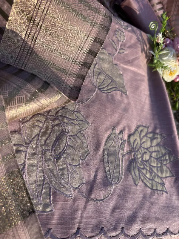 Lilac_Maheshwari_Silk_Unstitched_Suit_With_Aplique_Work_For_Women