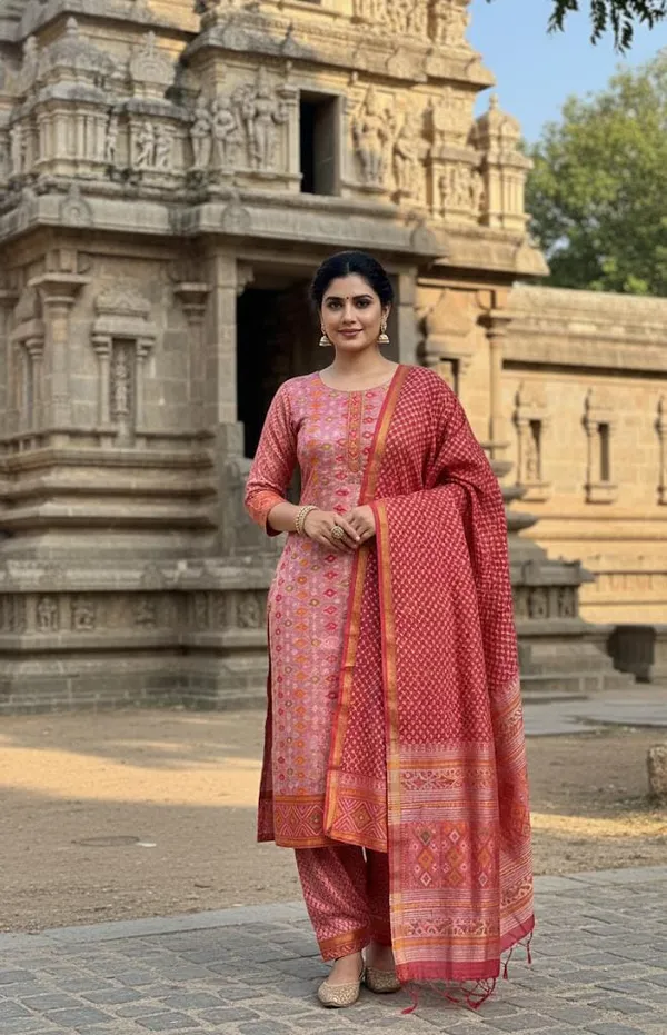 Dusty_Pink_Maheshwari_Silk_Patola_Print_Unstitched_Suit_For_Women