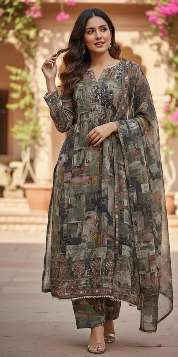Dark_Green_Crepe_Digital_Print_Unstitched_Suit_With_Sworskvi_Work_For_Women