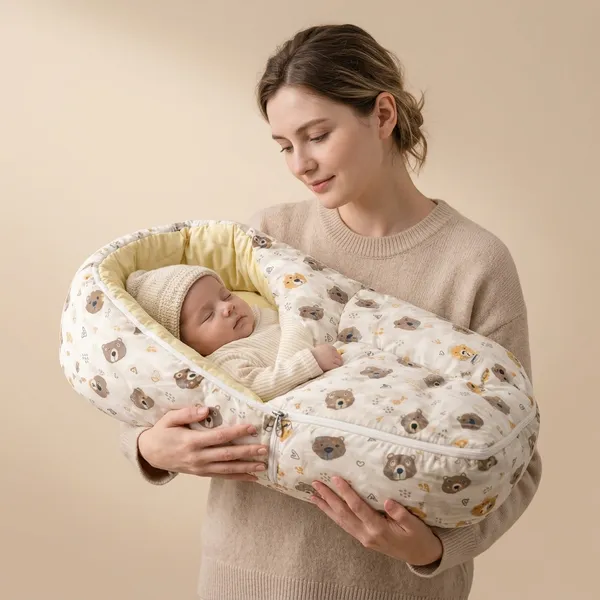 Premium_Teddy_Print_Baby_Carry_Nest