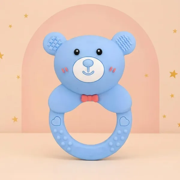 Premium_Blue_Bear_Silicone_Teether_-_Food_Grade