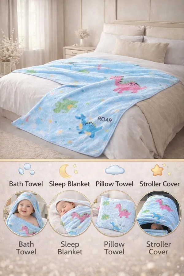 Premium_Blue_Animal_Print_Cotton_Towels_-01