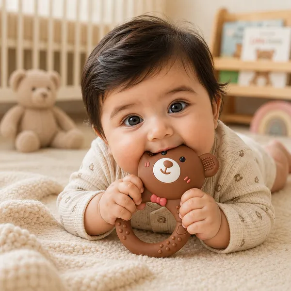 Premium_Brown_Bear_Silicone_Teether_-_Bpa_Free