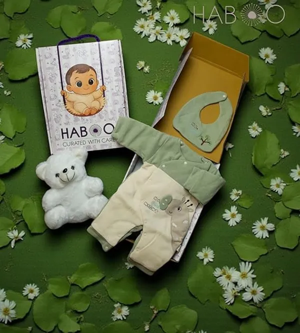 Green_Cotton_Romper_Set_For_Kids