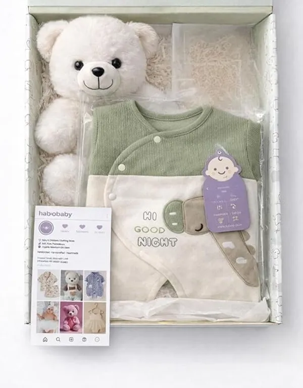 Green_Cotton_Romper_Set_For_Kids