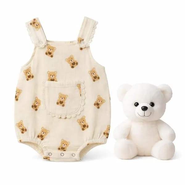 Beige_Cotton_Romper_For_Kids