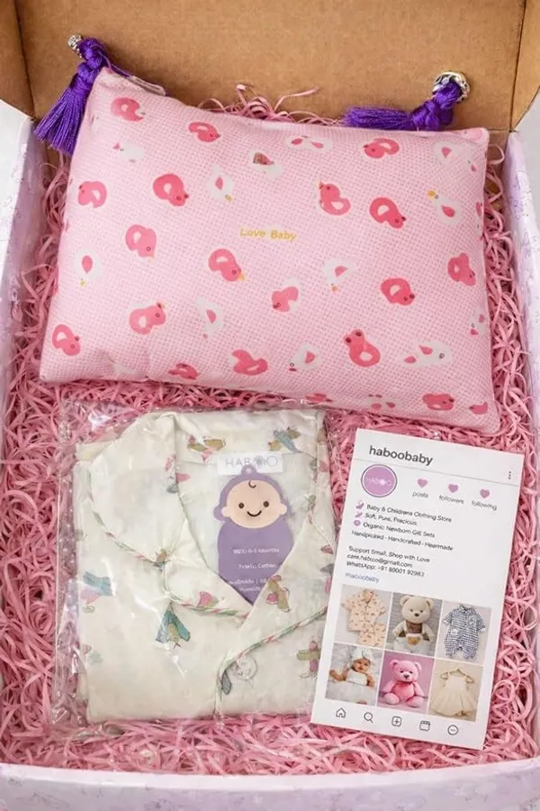 Beige_Cotton_Night_Suit_For_Kids_With_Mustard_(Rai)_Pillow_