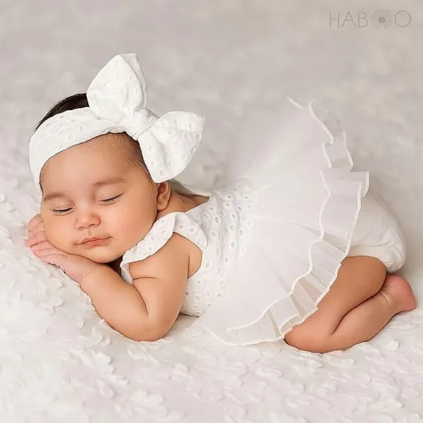 White_Cotton_Dress_Set_For_Kids