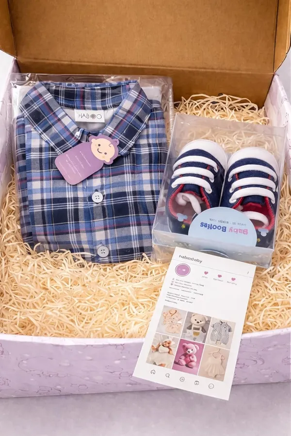Blue_Cotton_Romper_Set_For_Kids