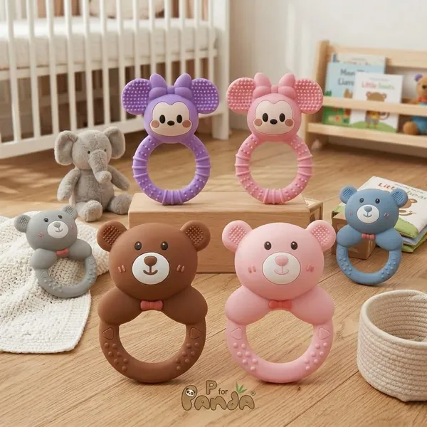 Premium_Blue_Bear_Silicone_Teether_-_Food_Grade