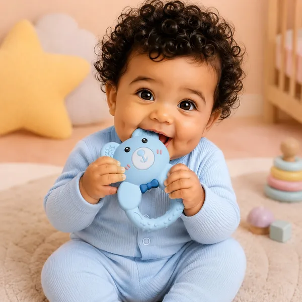 Premium_Blue_Bear_Silicone_Teether_-_Food_Grade