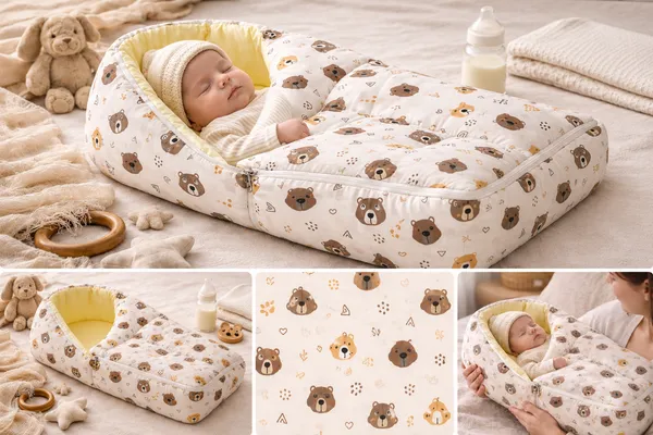 Premium_Teddy_Print_Baby_Carry_Nest
