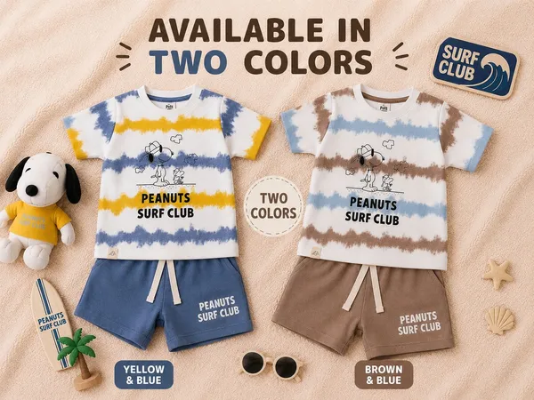 Multicolour_Cotton_T-Shirt_And_Short_Set_For_Kids