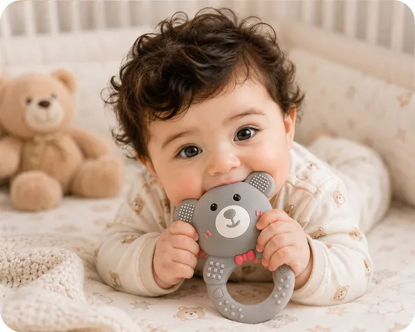 Premium_Grey_Bear_Silicone_Teether_-_Bpa_Free