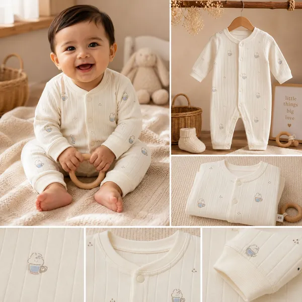 Premium_Unisex_Ribbed_Cotton_Romper_-_Butter_Cup_Cream