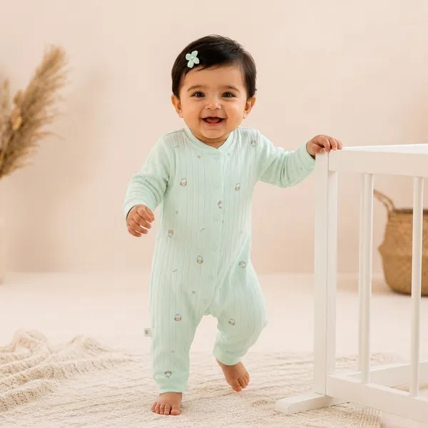 Premium_Unisex_Ribbed_Cotton_Romper_-_Mint_Green