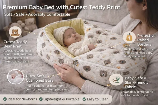 Premium_Teddy_Print_Baby_Carry_Nest