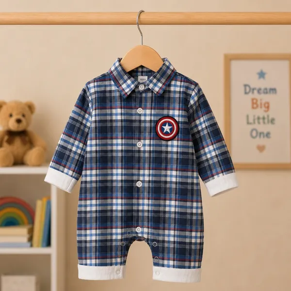 Blue_Cotton_Romper_Set_For_Kids