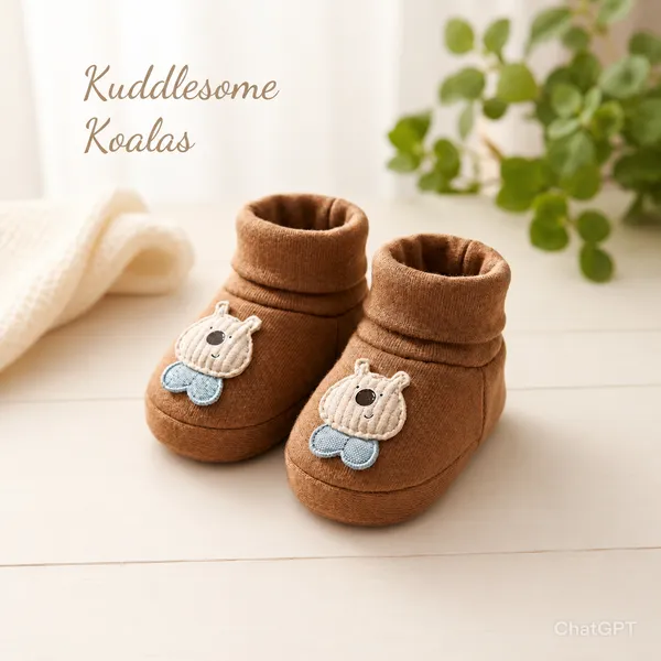 Premium_Brown_Koala_Soft_Sole_Booties