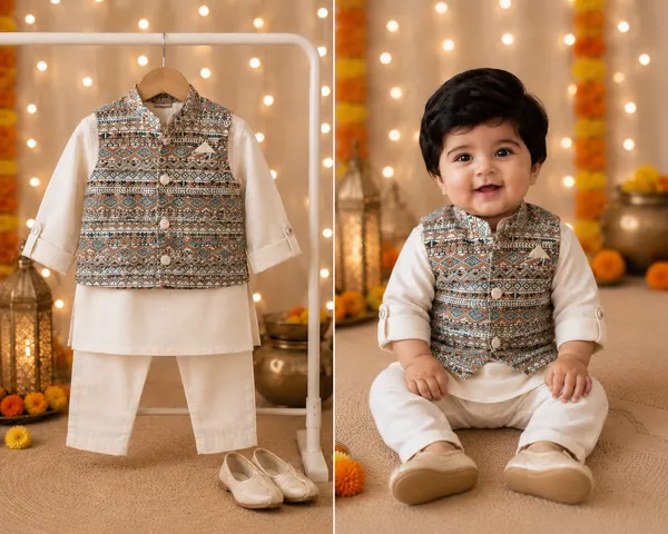 3_Piece_Ethnic_Charm_Set_-_Kurta,_Pyjama_With_Designer_Kothi_(White)