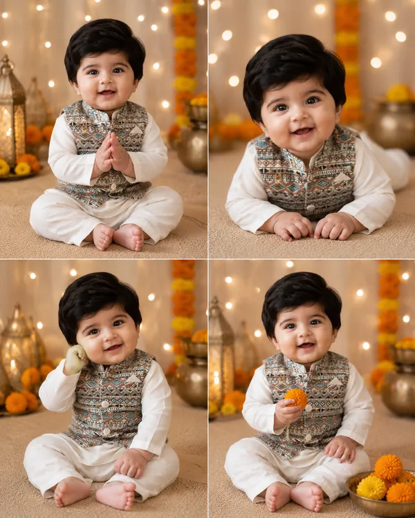 3_Piece_Ethnic_Charm_Set_-_Kurta,_Pyjama_With_Designer_Kothi_(White)