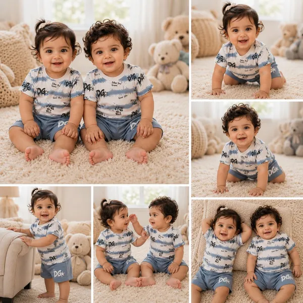 Dg_-_T_Shirt_&_Short_Set_-_Blue