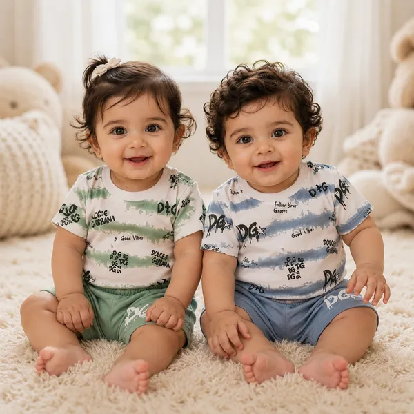Dg_-_T_Shirt_&_Short_Set_-_Blue