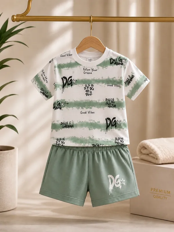 Dg_-_T_Shirt_&_Short_Set_-_Green