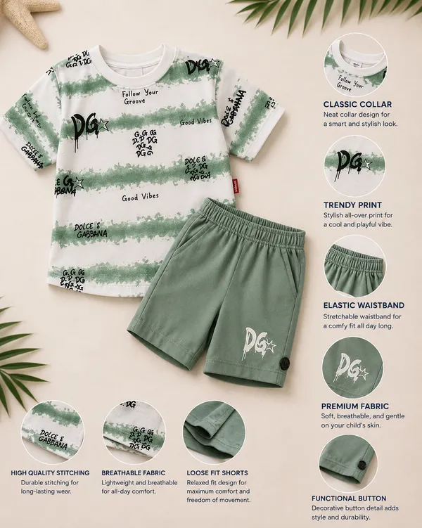 Dg_-_T_Shirt_&_Short_Set_-_Green