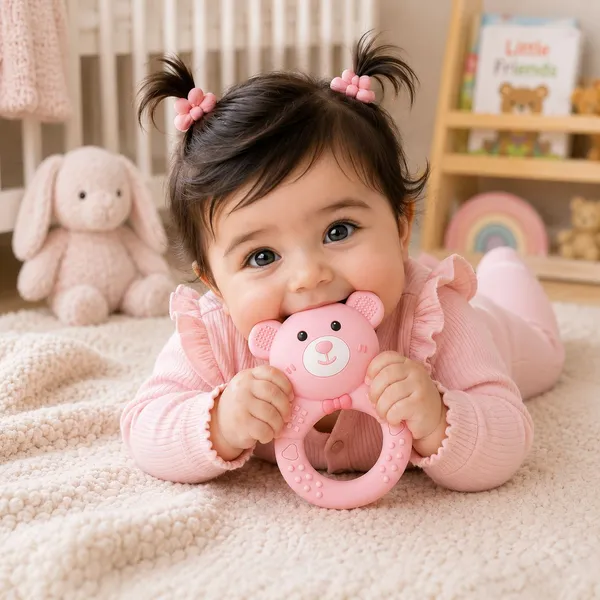 Premium_Pink_Textured_Silicone_Teether_-_BPA_Free.