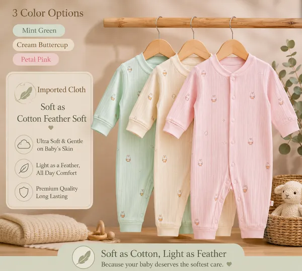 Premium_Unisex_Ribbed_Cotton_Romper_-_Petal_Pink
