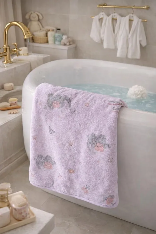 Premium_Lavender_Animal_Print_5-In-1_Baby_Towel_&_Swaddle