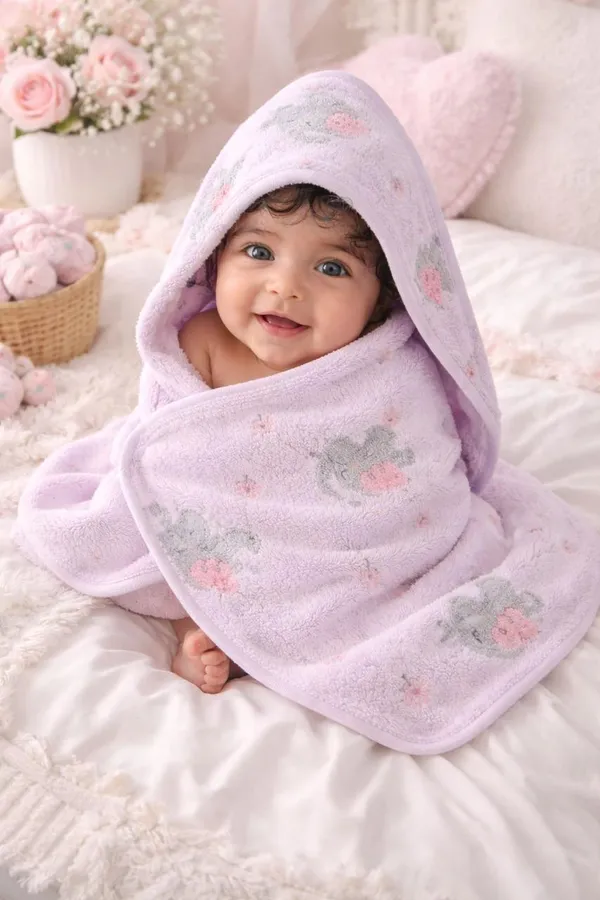 Premium_Lavender_Animal_Print_5-In-1_Baby_Towel_&_Swaddle