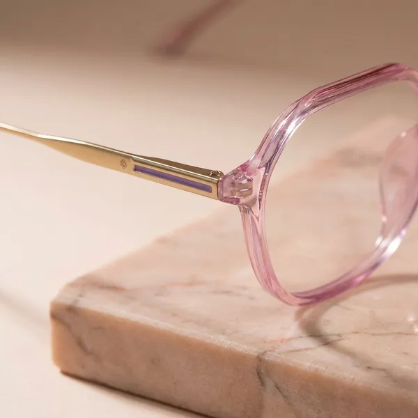 Pink_Tr_90_Hexa_Unisex_Optical_Frame_For_Men_And_Women_With_Bule_Cut_Glasses