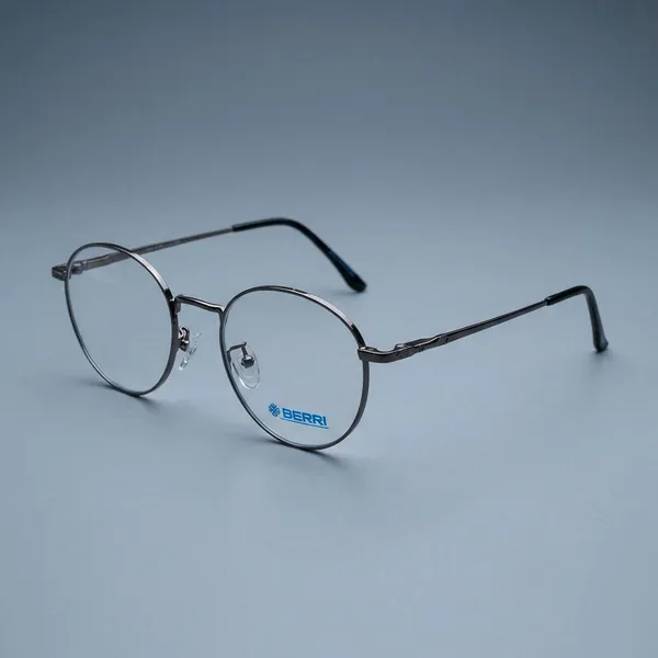 Gun_Titanium_Oval_Rim_Metal_Optical_Frame_For_Women_With_Bule_Cut_Glasses